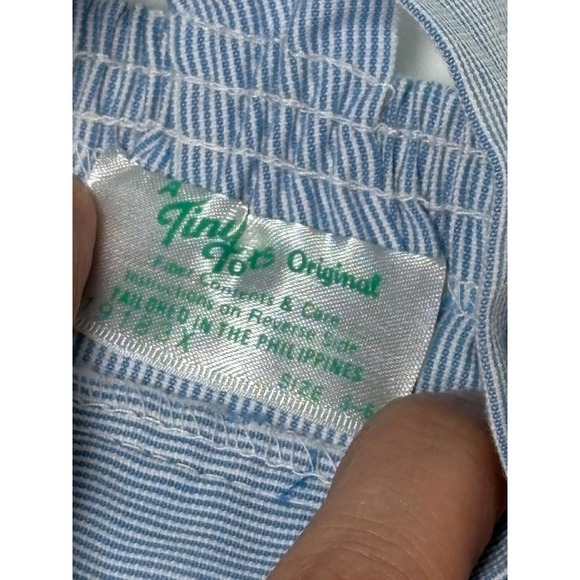 Evenflo 3-6m Montgomery Ward Tiny Tots Vintage Baby Clothes Bundle Blue White - Picture 12 of 13